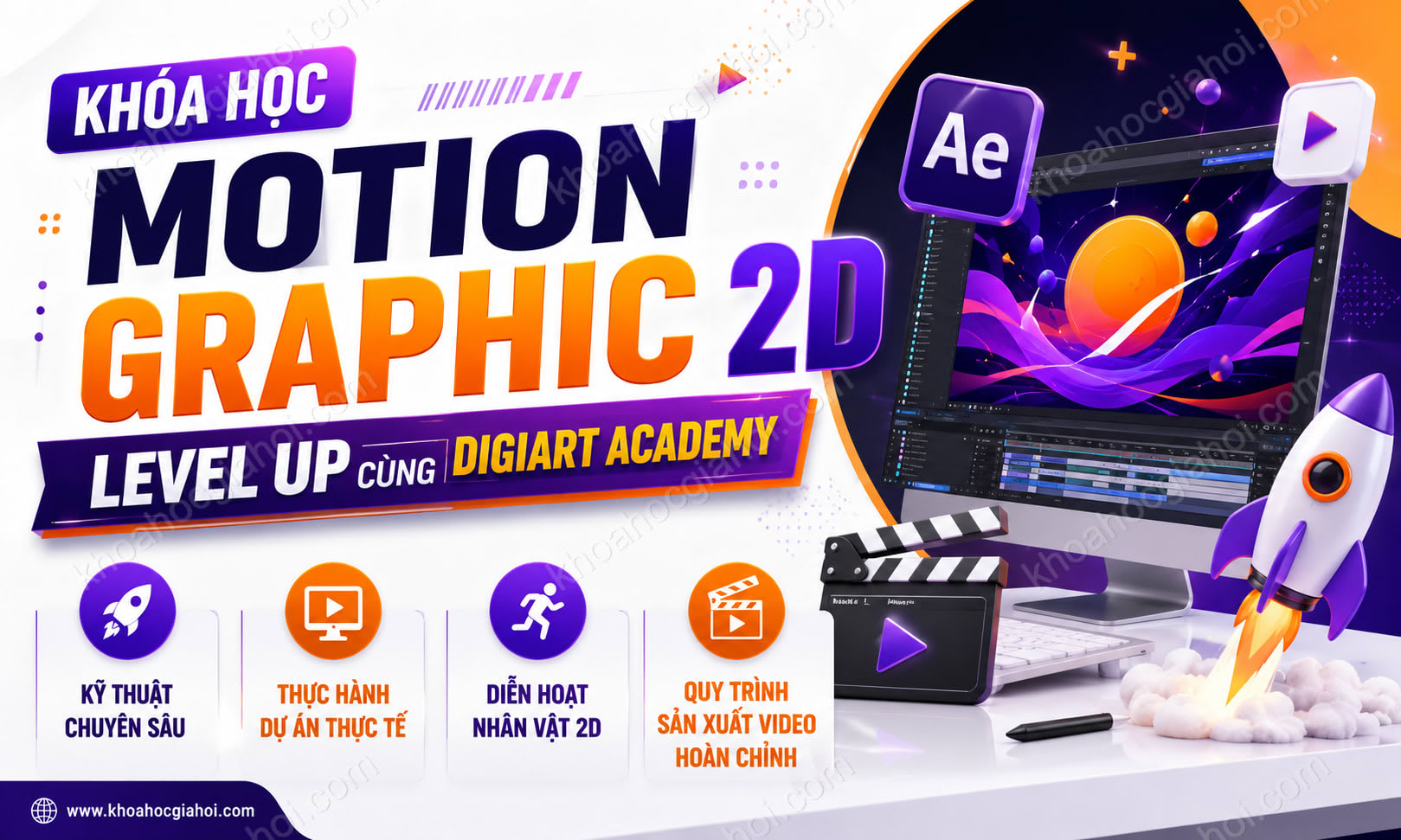 Khóa Học Motion Graphic 2D: Level Up Cùng Digiart Academy