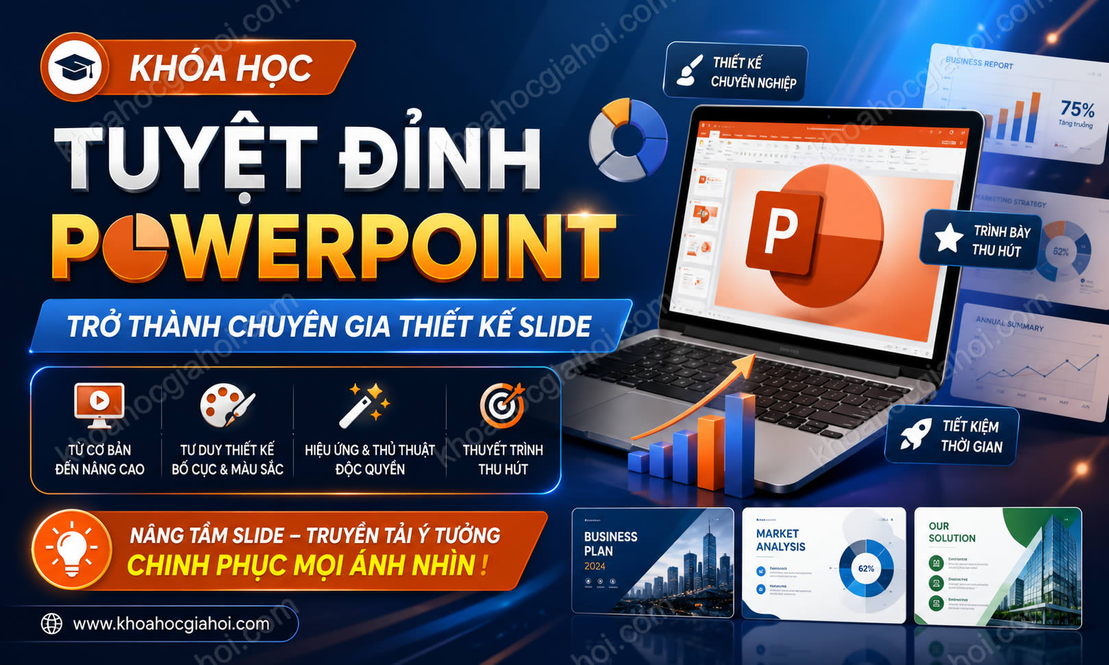 Khóa Học Tuyệt Đỉnh Powerpoint – Trở Thành Chuyên Gia Thiết Kế Slide