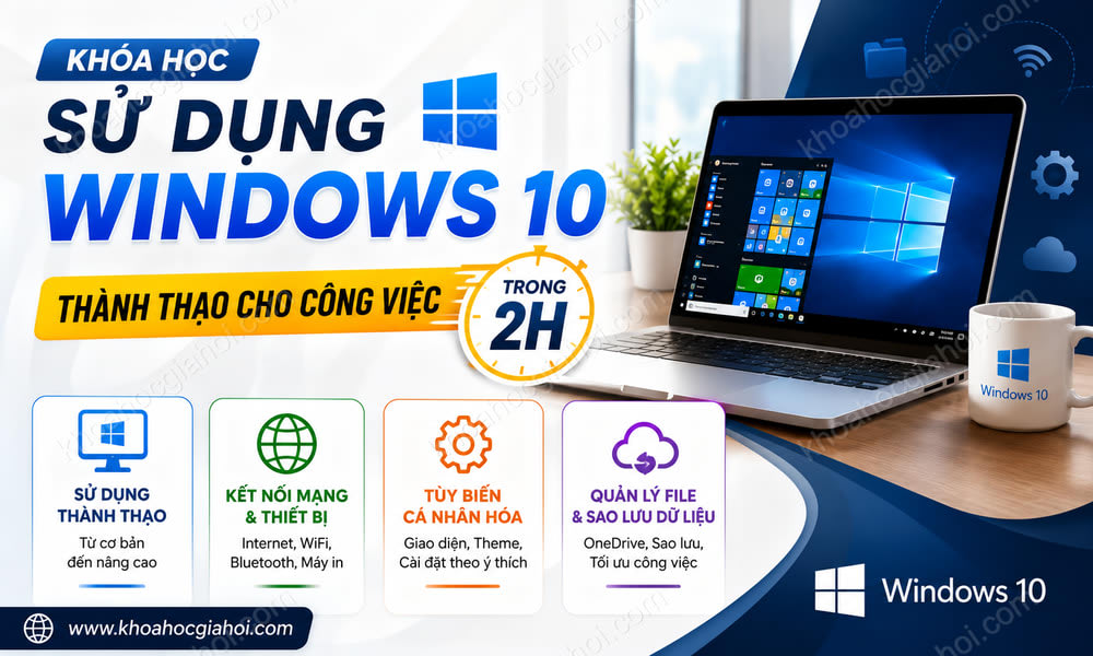 Khóa Học Sử Dụng Windows 10 Thành Thạo Cho Công Việc Trong 2h
