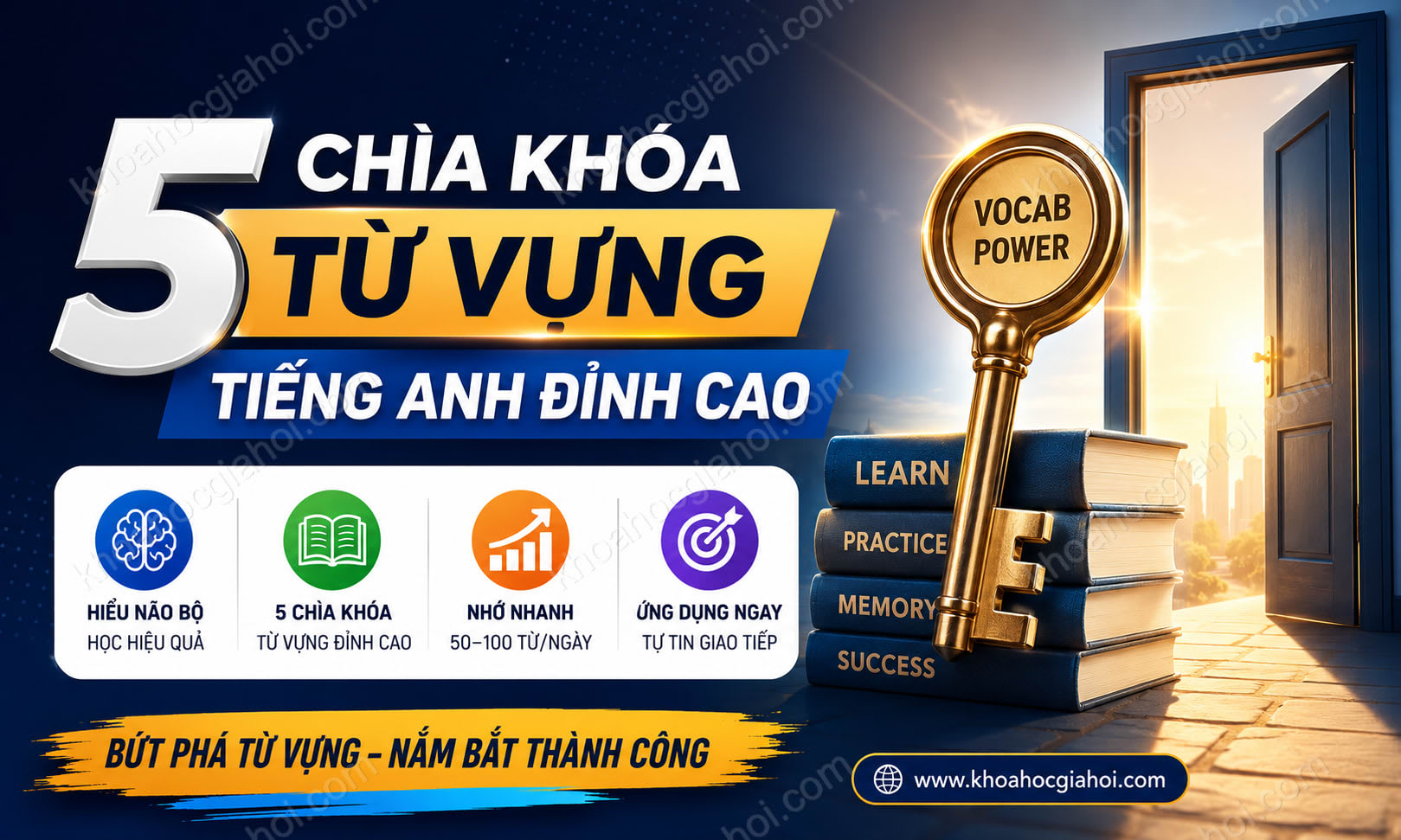 Khóa Học 5 Chìa Khóa Từ Vựng Tiếng Anh Đỉnh Cao