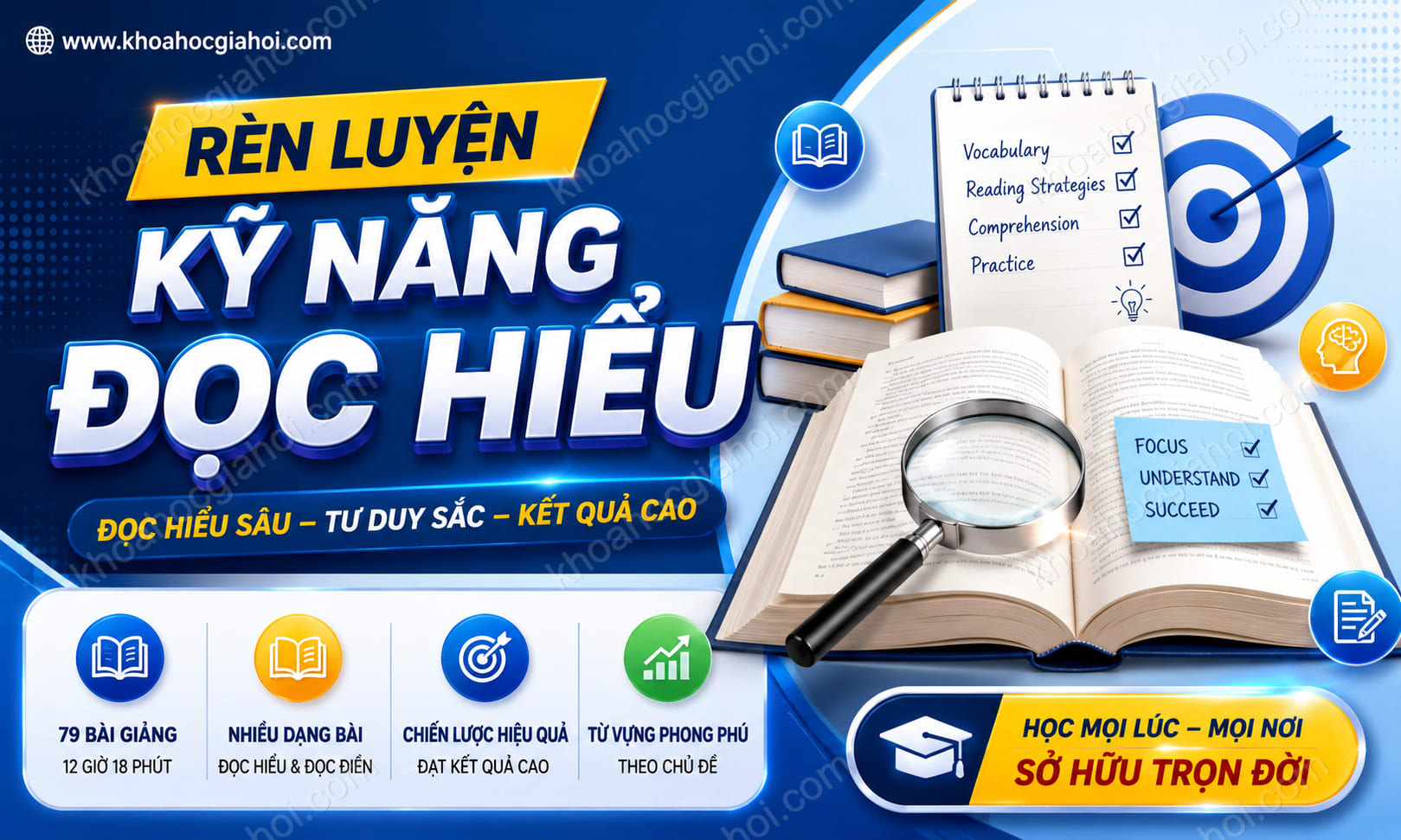 Khóa Học Rèn Luyện Kỹ Năng Đọc Hiểu