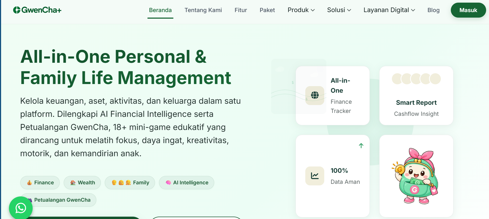 Personal Finansial dan Activity Tracker