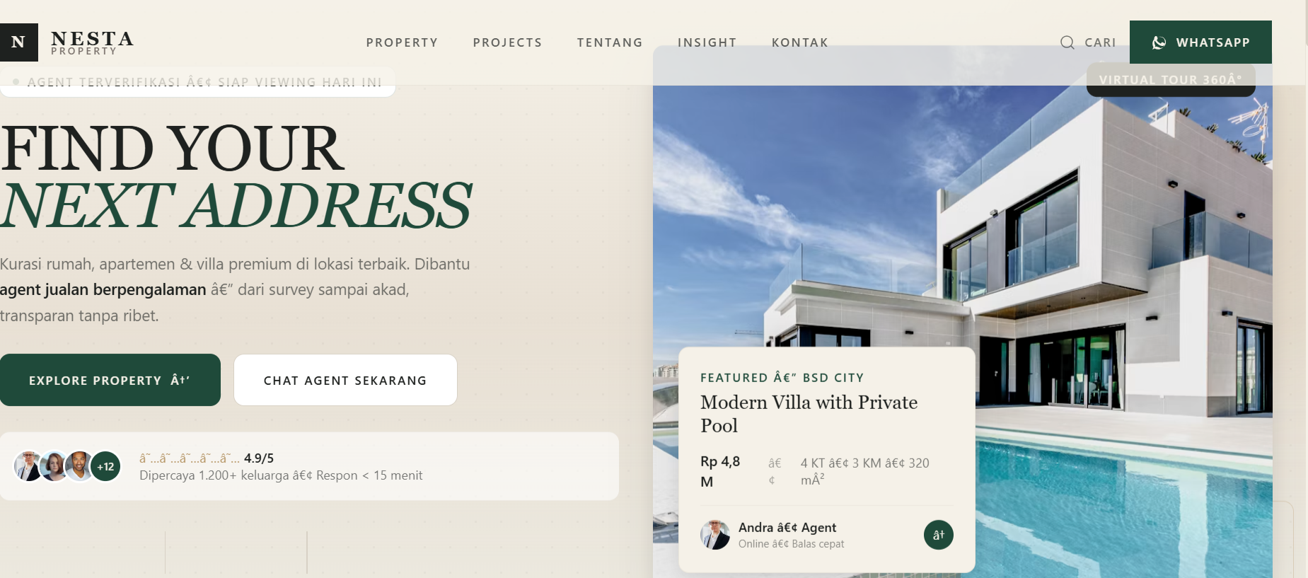 Website Real Estate atau Website Agent Property
