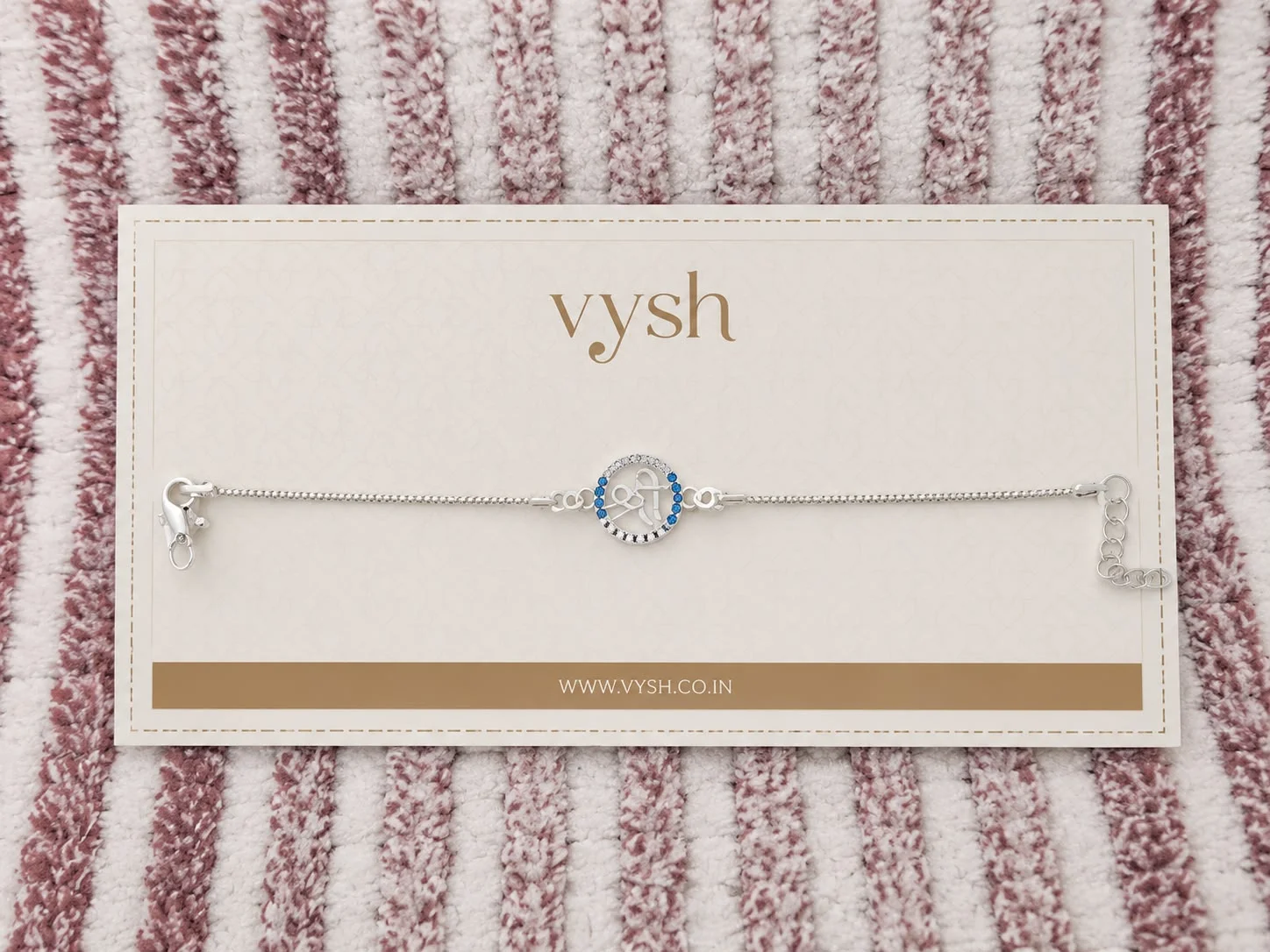 Silver Shree Bracelet Rakhi