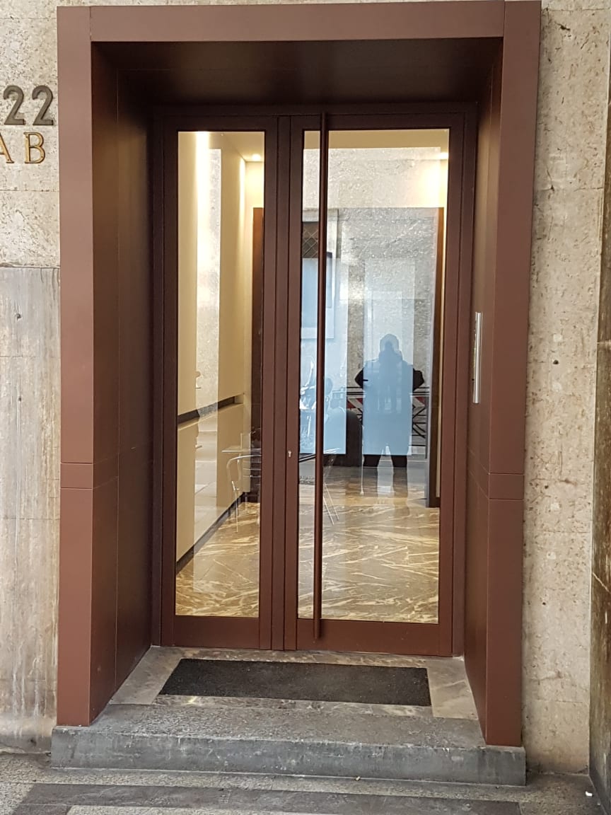 Portoncino ingresso color Corten