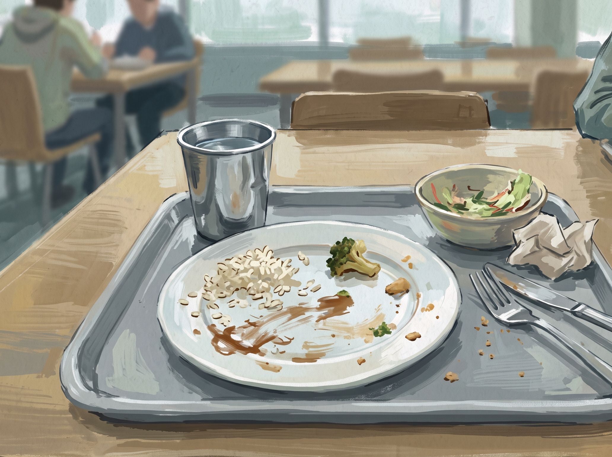 A canteen tray