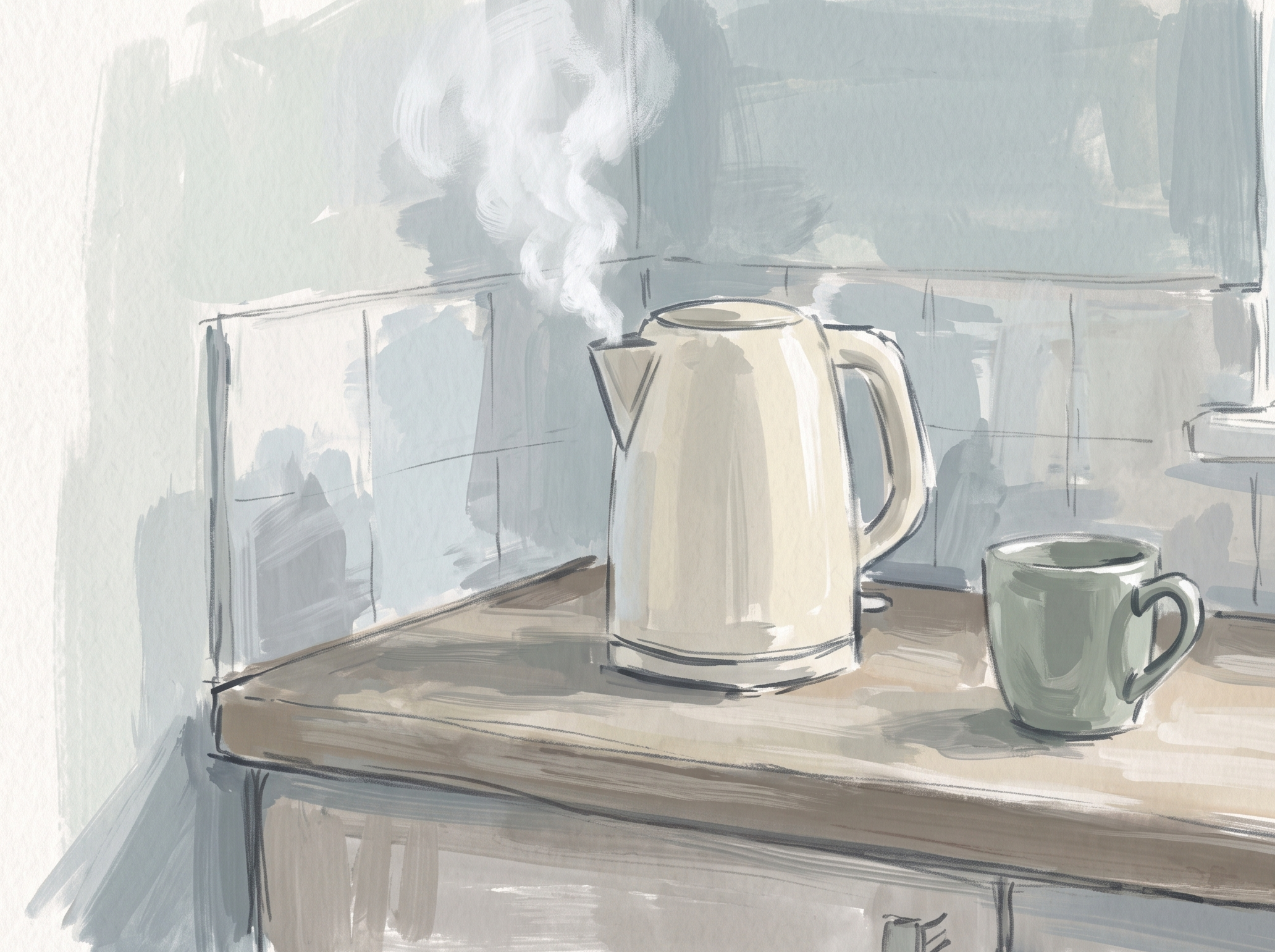 A kitchen counter