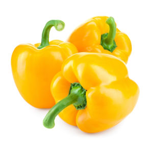 Original city produce yellow capsicums