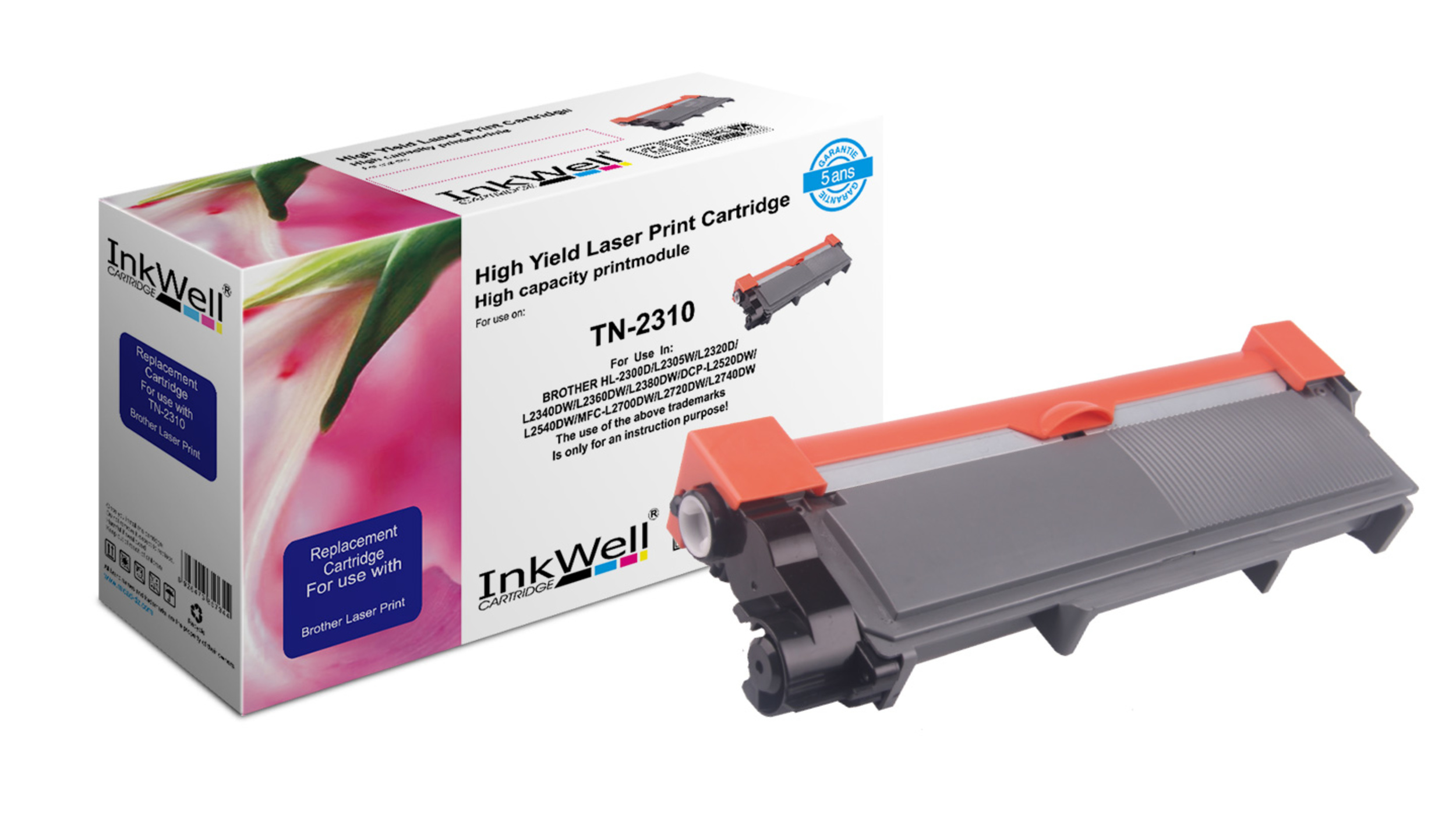 Cartouche Toner TN2320 Et Tambour DR2300 Compatibles Brother HL-L 2300D, 2320D, 2340DW, 2360DN - 2600 Pages