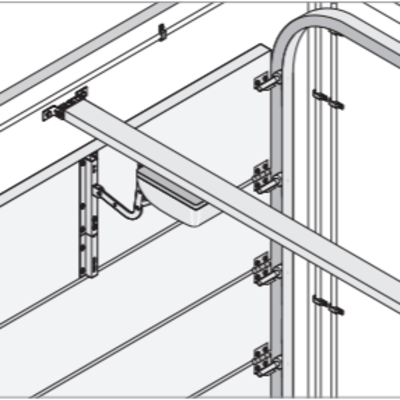 Sectional door fitting installed 1671204847