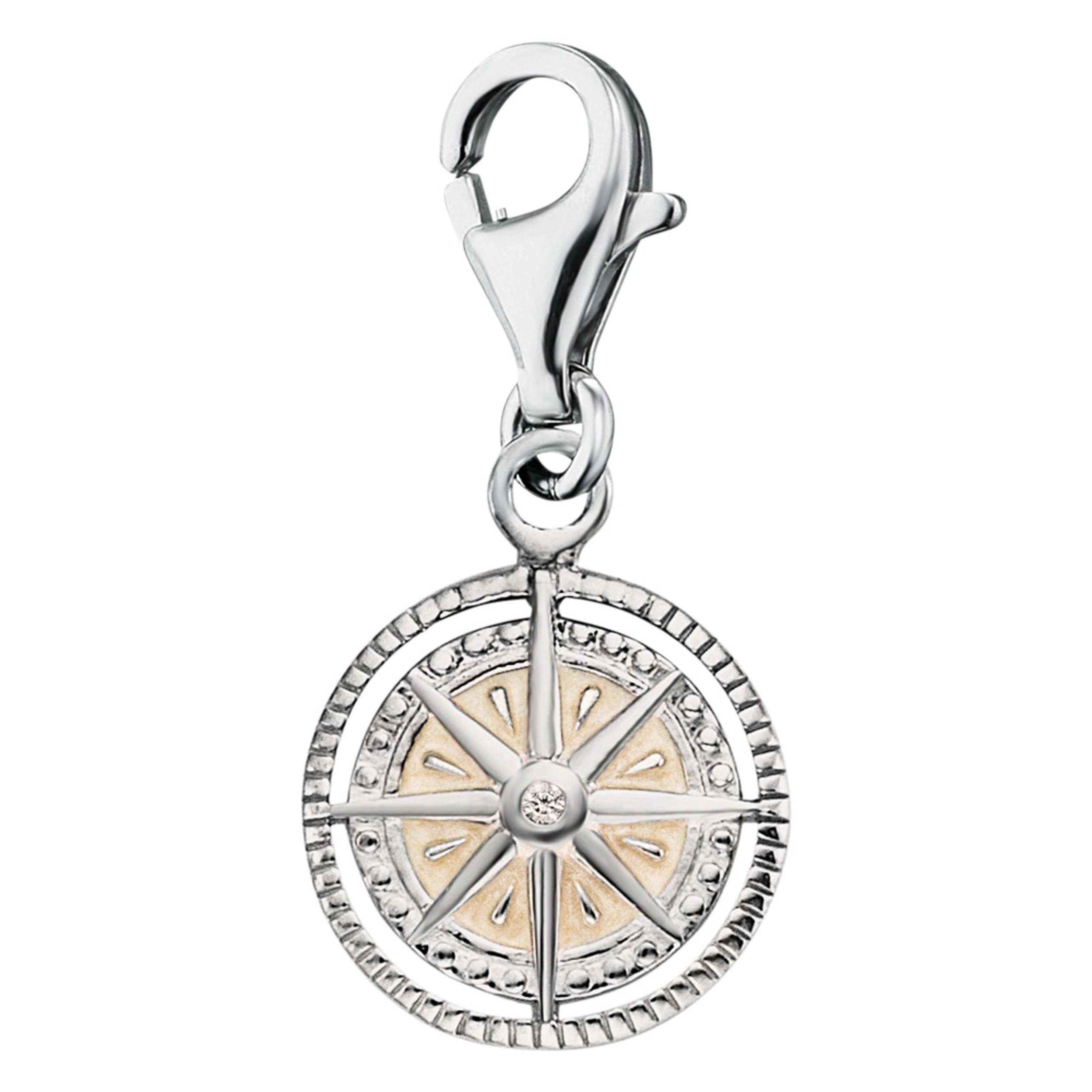 ENGELSRUFER SILVER WINDROSE ENAMEL CHARM (CHARMS) - Pride Brands