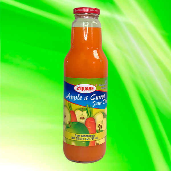 SQUARE JUICE APPLE & CARROT 750 ML - 8 / CASE (JUGO DE ZANAHORIA) (Retail &  Operational Goods) - Aranzas LLC