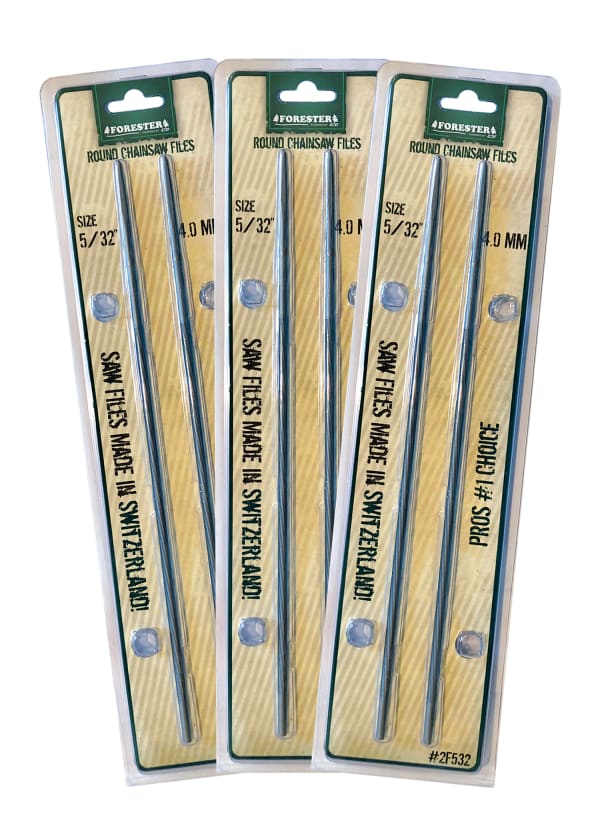 Forester® Premium Swiss Chainsaw Files 2 Pack (Round Files) Ahlborn