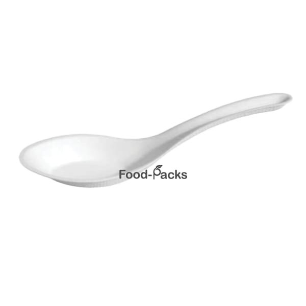 Sugarcane Chinese Soup Spoon 甘蔗中式汤匙 (Sugarcane Cutlery 甘蔗餐具) TPAC