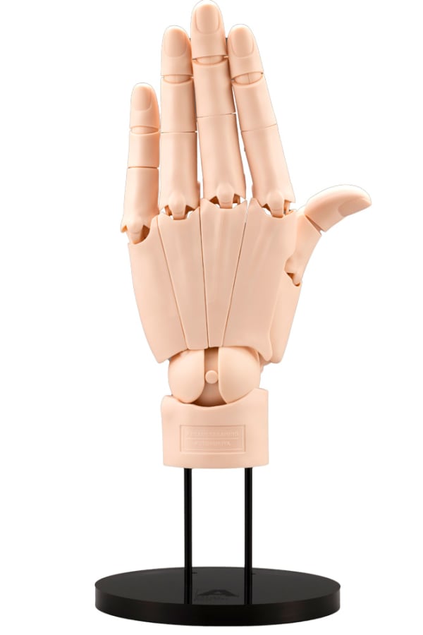 Kotobukiya:ARTIST SUPPORT ITEM HAND MODEL/L -PALE ORANGE-