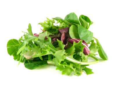 Mesclun salad leaves