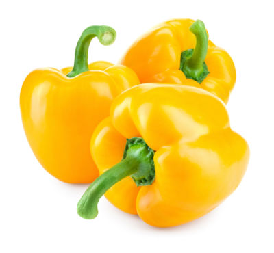 Original city produce yellow capsicums