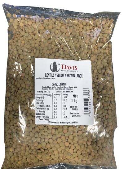 Lentils yellow brown 1kg 1585794117