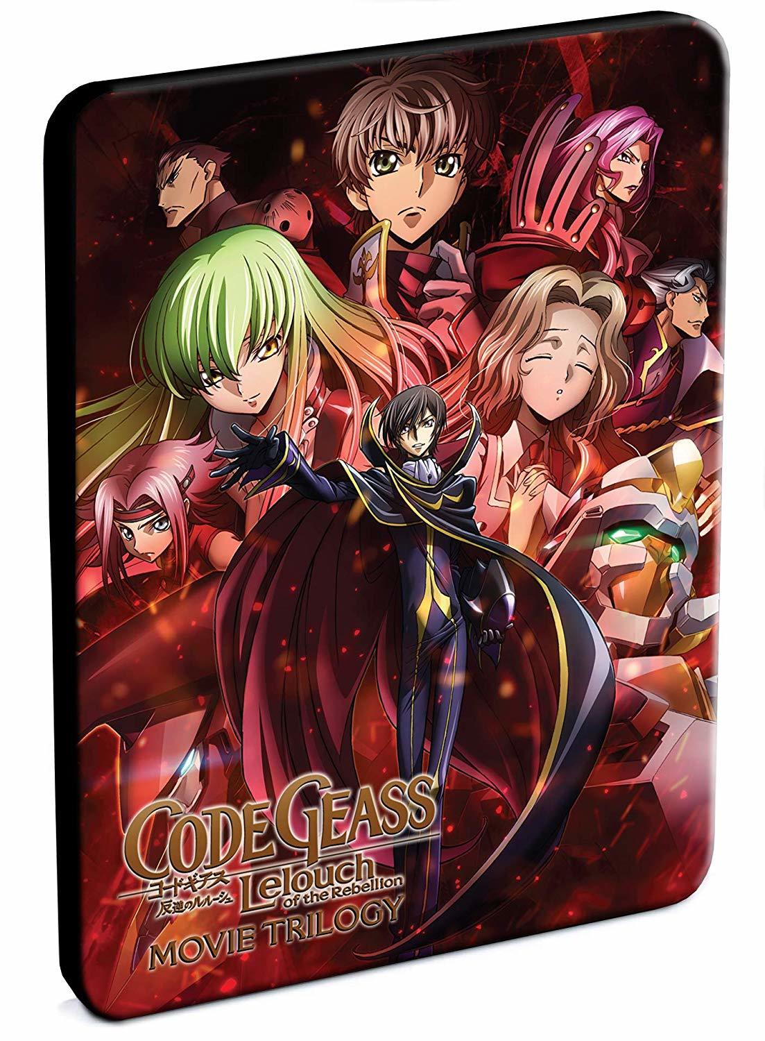 Code Geass Lelouch Of The Rebellion Trilogy Movie Box Set 1 Initiation Ii Transgression Iii Glorification Steelbook Blu Ray Funimation Your Entertainment Source