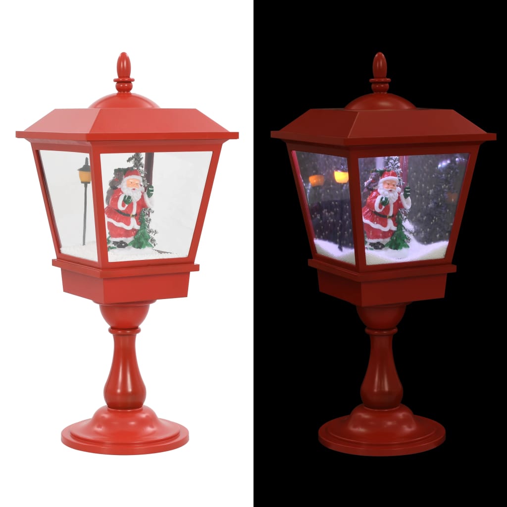 Pedestal Lamp with Santa 64 cm LED LED Christmas Santa Snowing Lamp Post