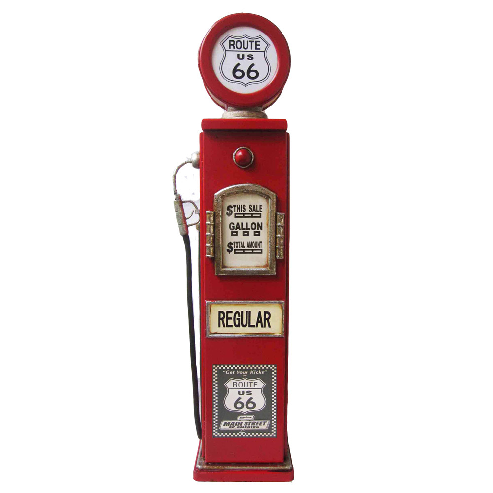 Route 66 Storage Cabinet With Light Red Repro J M Trading