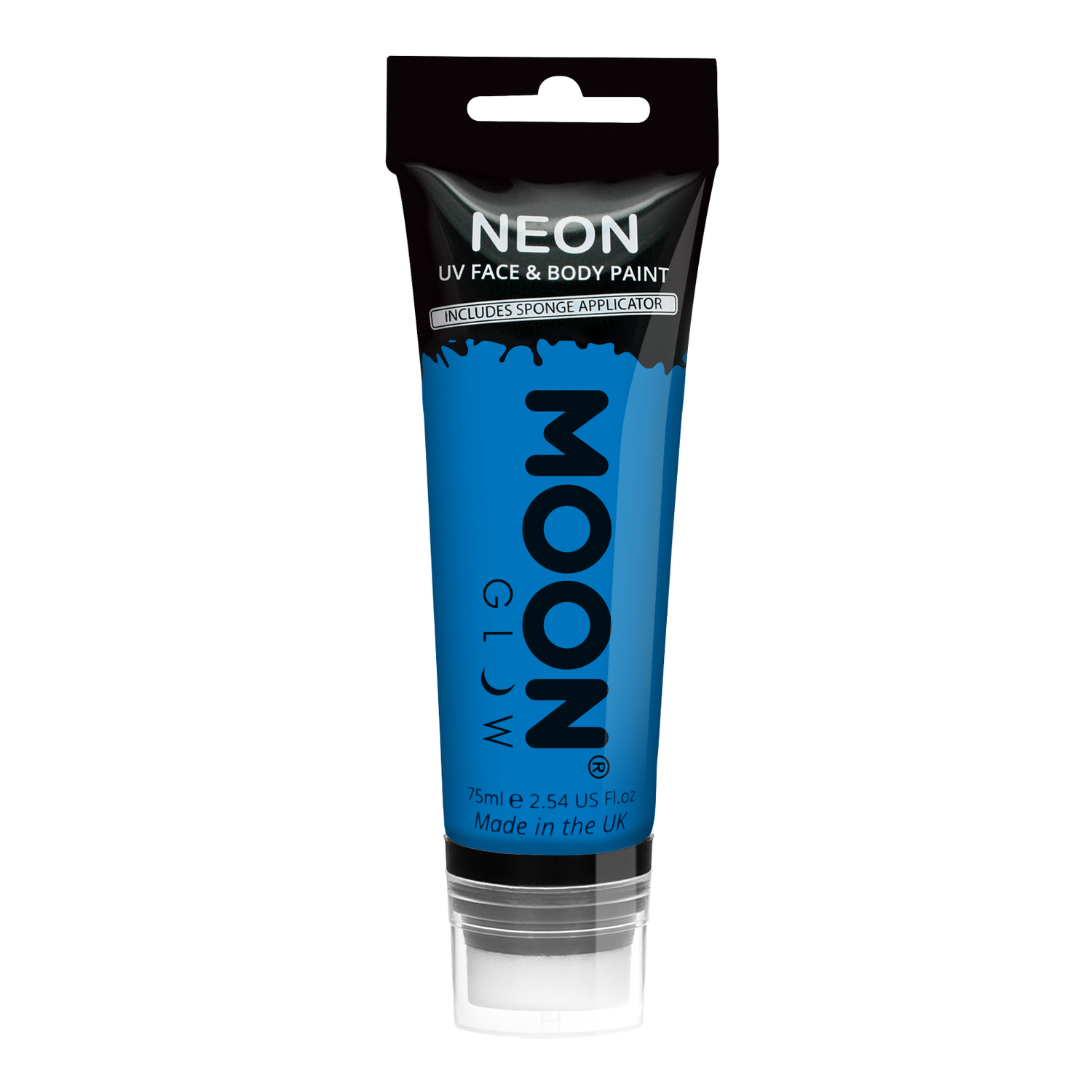 Intense Blue Supesize Face Paint 75ml With Sponge Applicator And