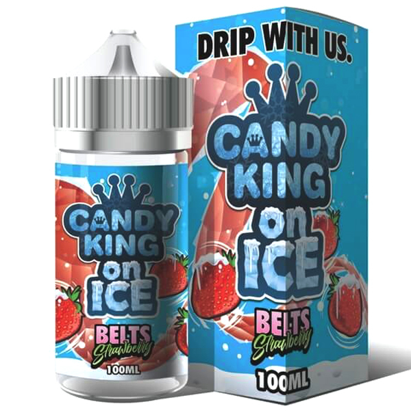 Drip More Candy King Belts Strawberry On Ice (100ml) (Drip More
