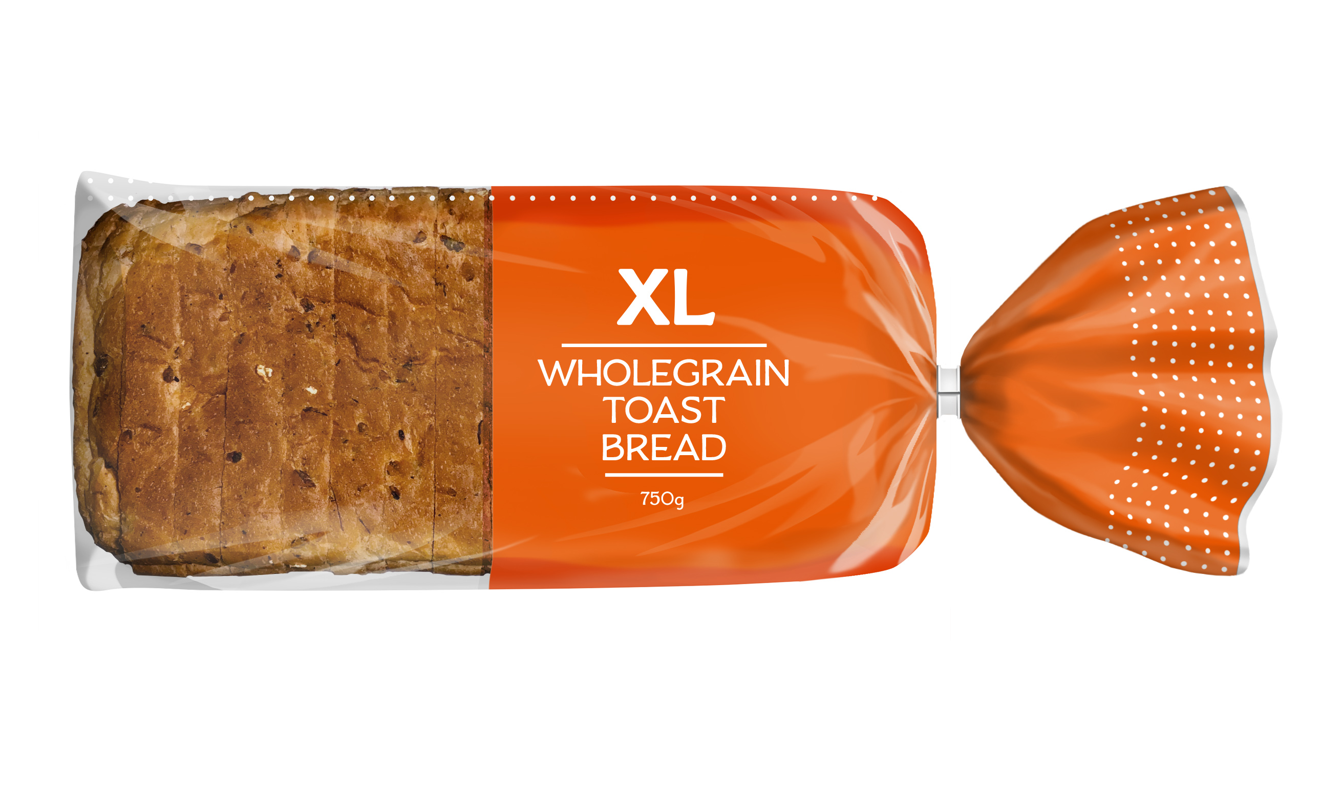 XL Wholegrain toast bread 750g (L) x 7 (Sliced breads) Eesti Pagar AS