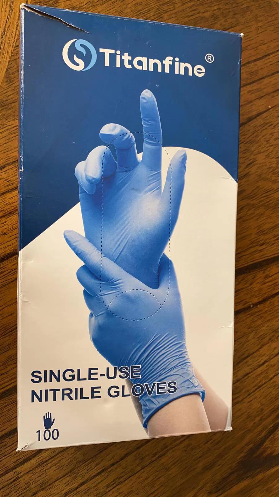 Titanfine Nitrile Gloves （510k) (Nitrile Disposable Gloves) Magic Ice