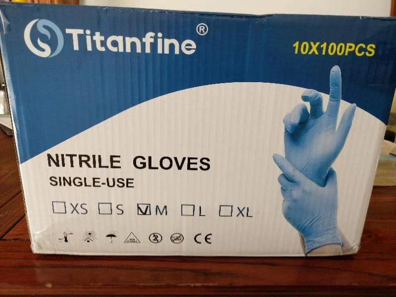 Titanfine Nitrile Gloves （510k) (Nitrile Disposable Gloves) Magic Ice