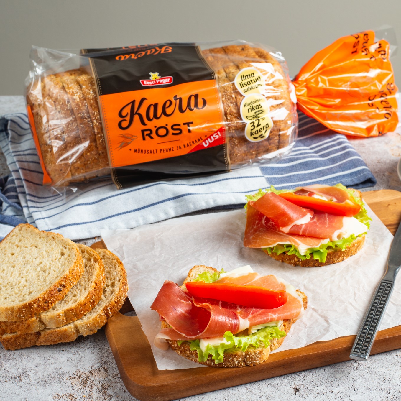 Oat toast bread 430g (L) x 7 (Toast breads) - Eesti Pagar AS