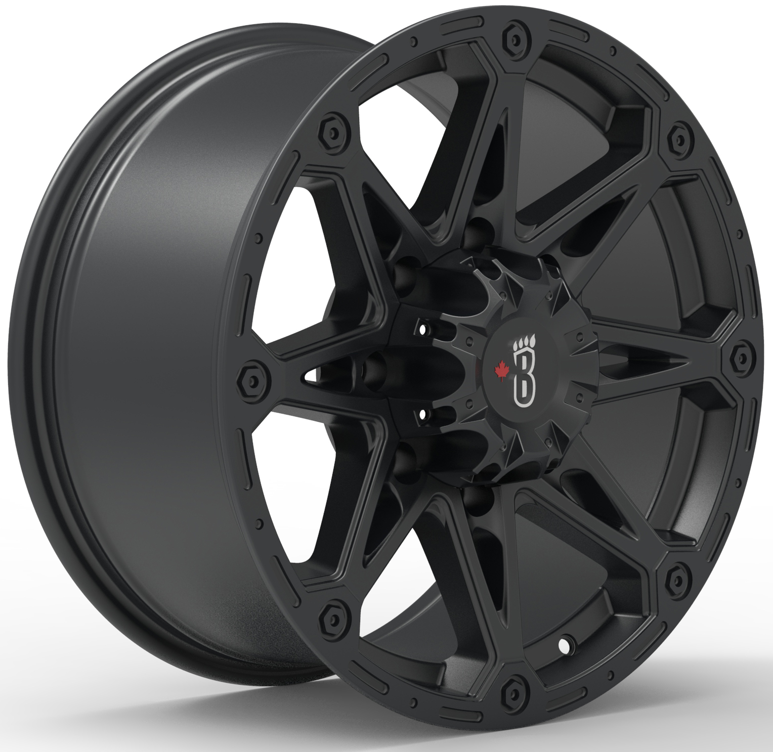 17" GRIZZLY (6x114.3 8.5Jx17 ET15, CB66.1, Matte Black) [6x4.5] (Light