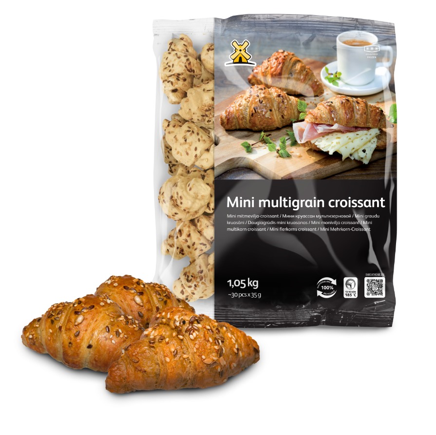 XL Mini flerkorns croissant 1,05kg (~30 x 35g) x 4 (Croissanter ...