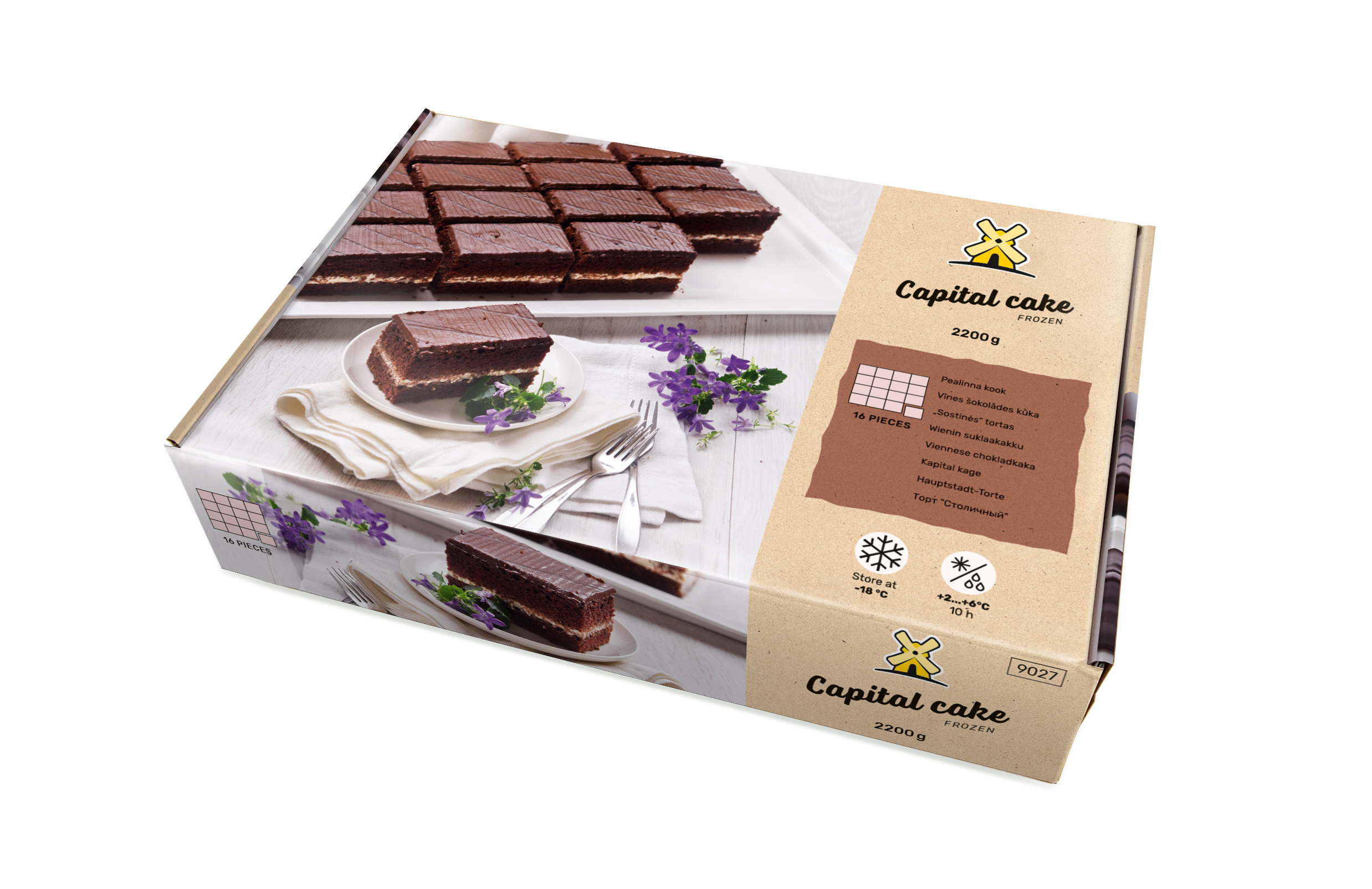 Capital cake 2200g / 16 slices x 3 (Plate cakes) Eesti Pagar AS