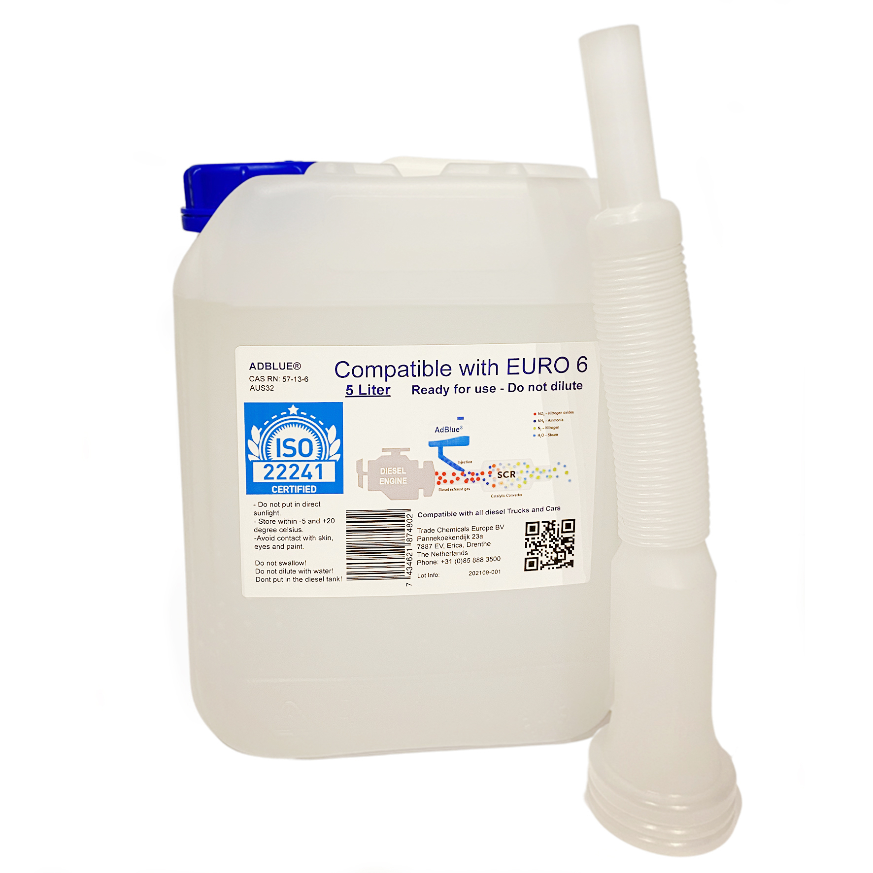 ADBLUE 5L - 72 Bidons - 360 L ADBLUE - Bec Verseur Intégré (1) 