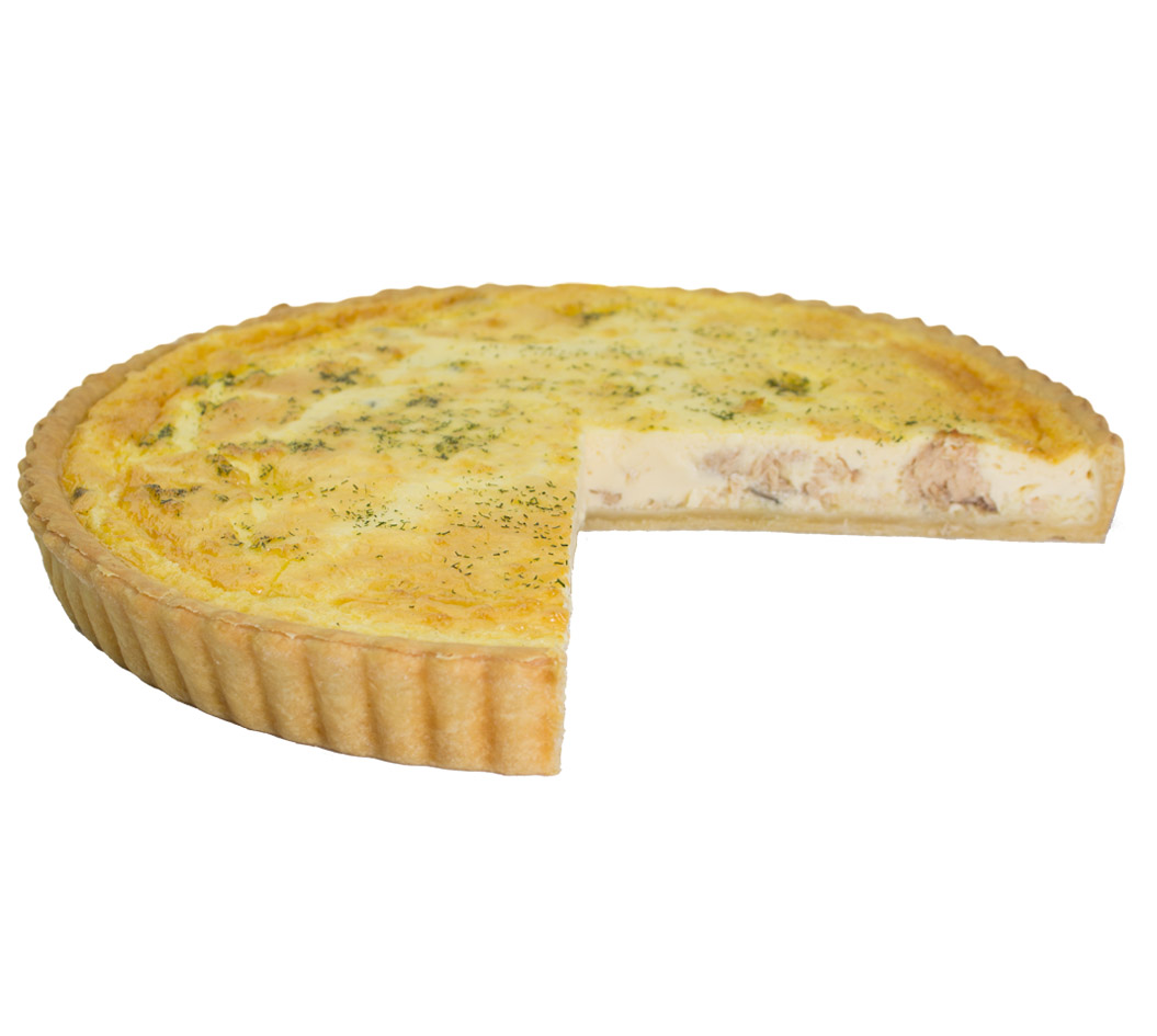 Quiche Salmon & Dill 28cm Box of 1 (Quiches ) Achieve Cafe Provisions