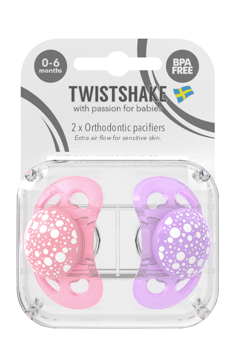 Chupón Pacifier 0-6m Celeste y Verde - Twistshake – Twistshake Perú