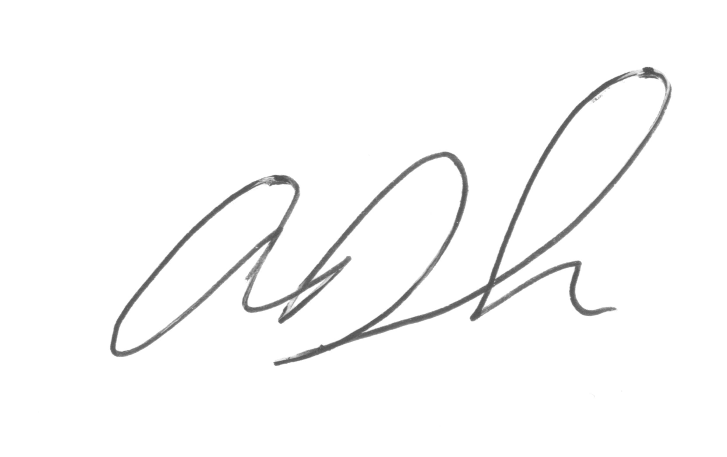 AJ Douglas signature