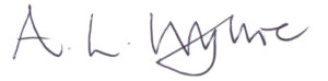 Annabel Wyllie signature