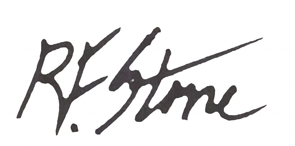 Dick Stone signature