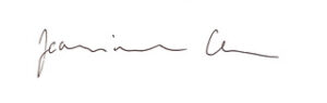 Jeannine Close signature