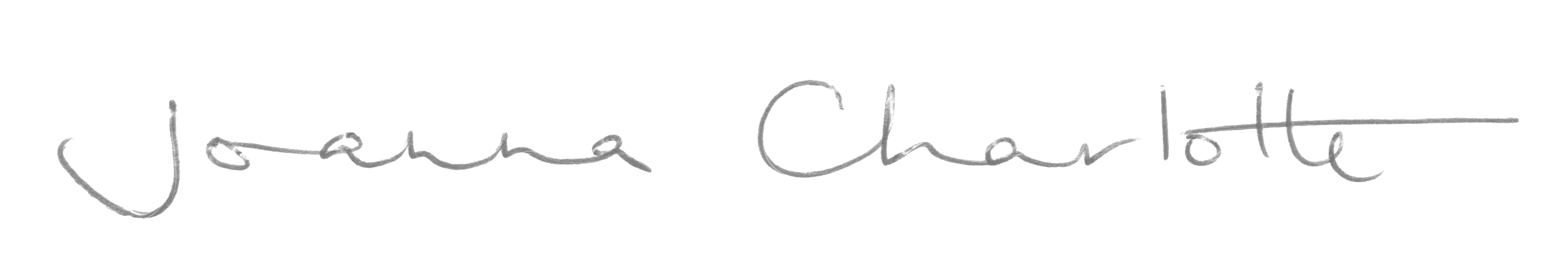 Joanna Charlotte signature