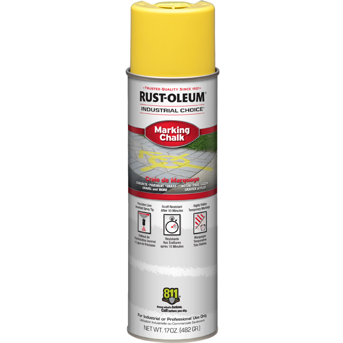 RUSTOLEUM MC1800 PRECISION LINE INVERTED CHALK YELLOW