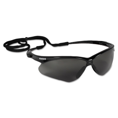 NEMISIS SAFETY GLASSES BLACK/SMOKE LENS
