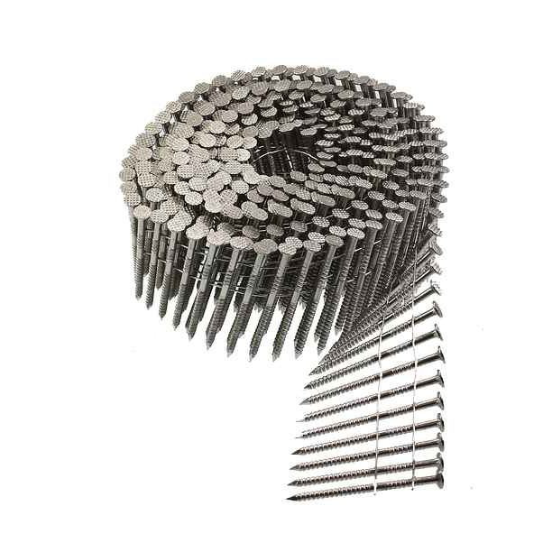 SCWC613FVEG, 15 DEG WIRE COIL SCRAIL, .113 X 2", VERSA, GALV, 2M/CTN
