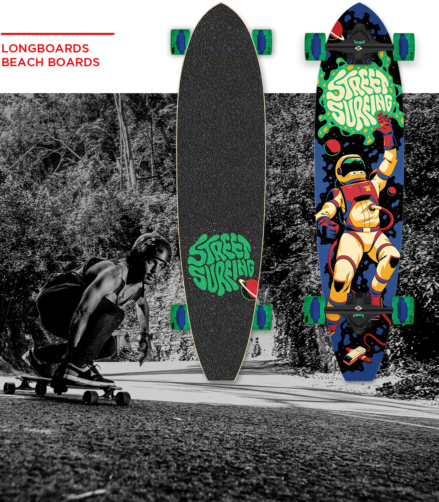Street Surfing longboards