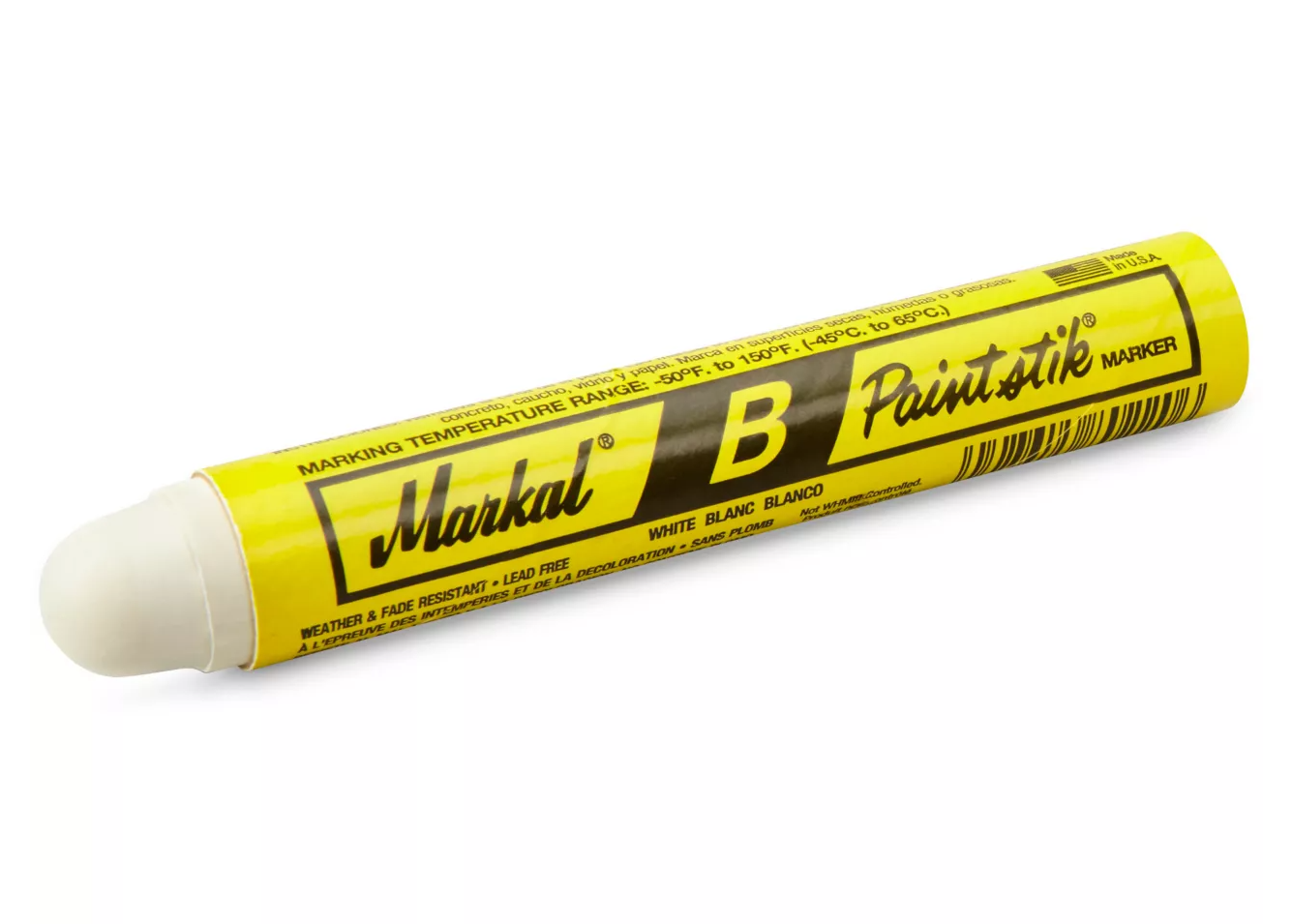 MARKING CRAYON/PAINT STICK WHITE 12/BOX