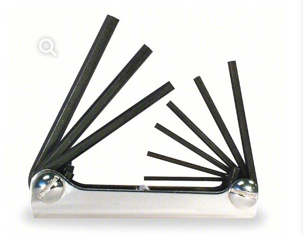 HEX KEY SET 9PC FOLDING