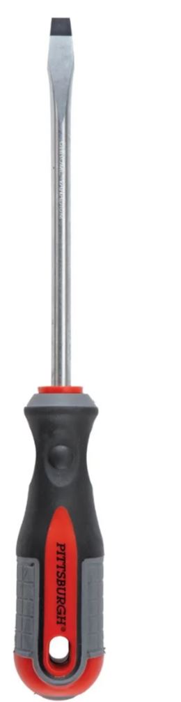 SCREWDRIVER FLAT BLADE 6/CASE 1/4X4