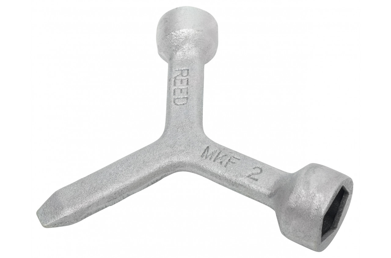 MKF2 Meter Curb Box Key triangle curb box wrench electric box key,for Opens meter pit lids and meter box lids and curb box